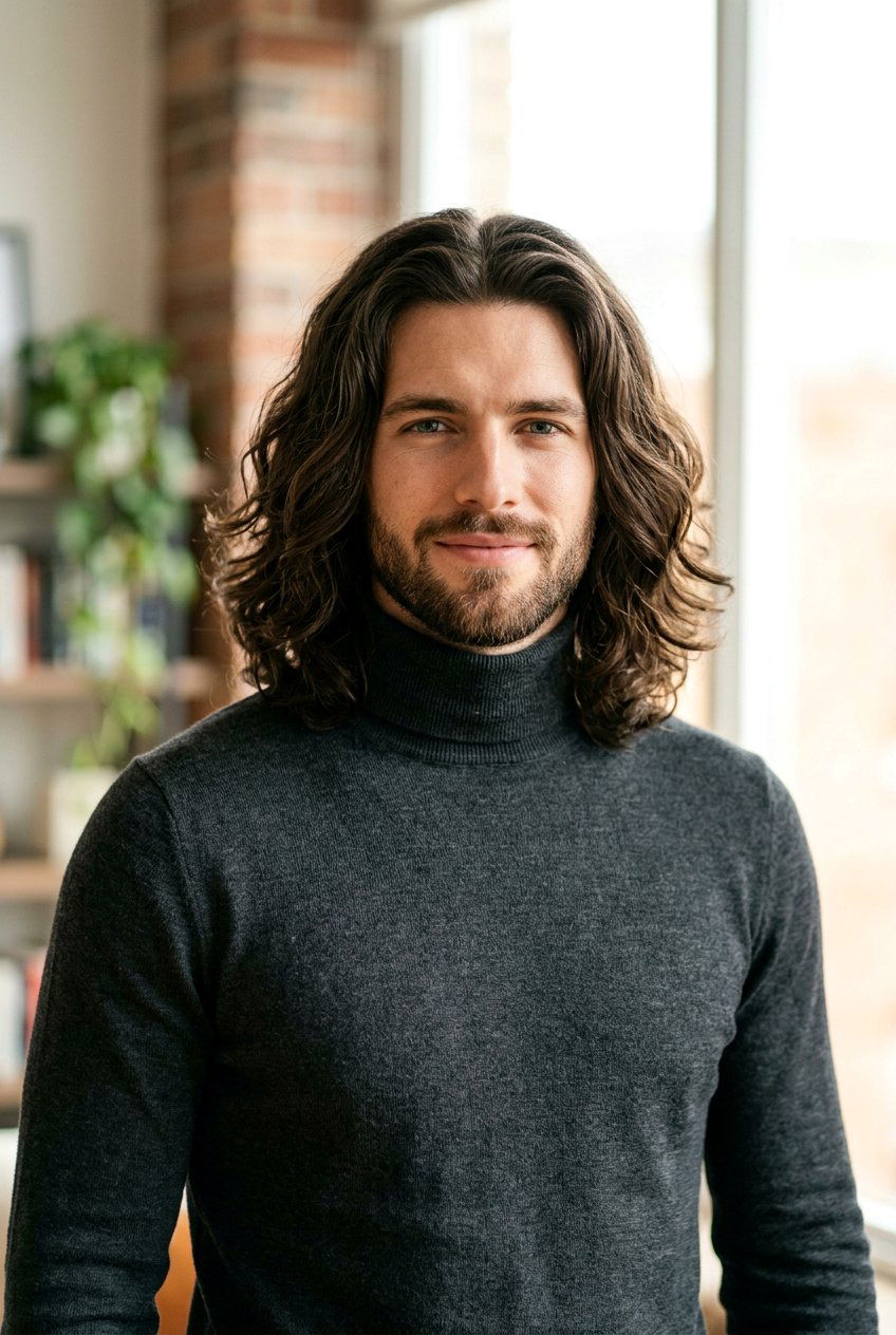 Middle Part Flow - 20 shoulder length flow haircut men - 20 shoulder length flow haircut men