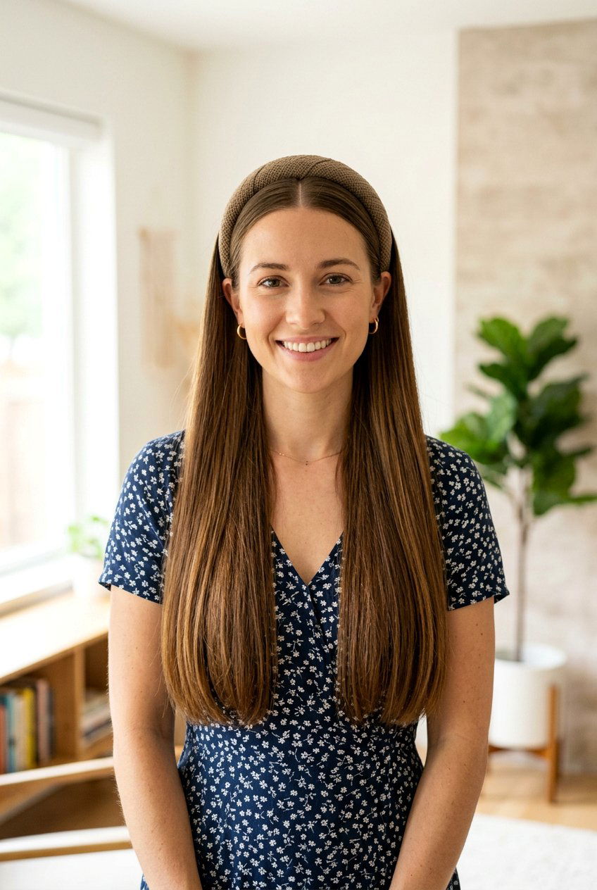 Middle Part Headband Hairstyle - 20 everyday middle part hairstyle - 20 everyday middle part hairstyle