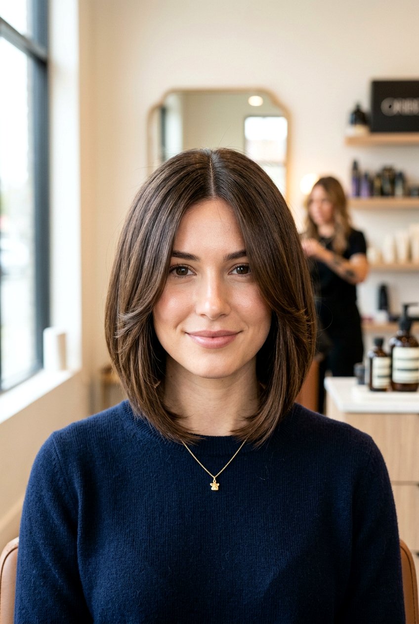 Middle Part Inverted Bob - 20 inverted bob haircut - 20 inverted bob haircut