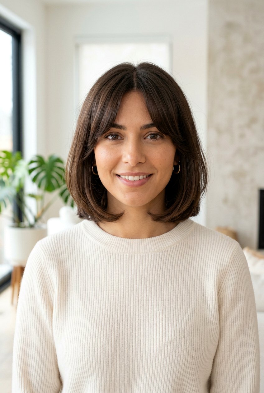 Middle Part Italian Bob With Curtain Bangs - 20 italian bob with curtain bangs - 20 italian bob with curtain bangs