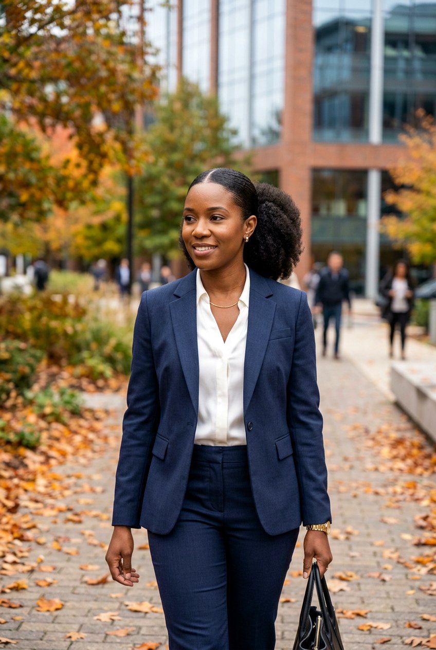 Middle Part Puff Ponytail - 20 natural puff ponytail hairstyle - 20 natural puff ponytail hairstyle