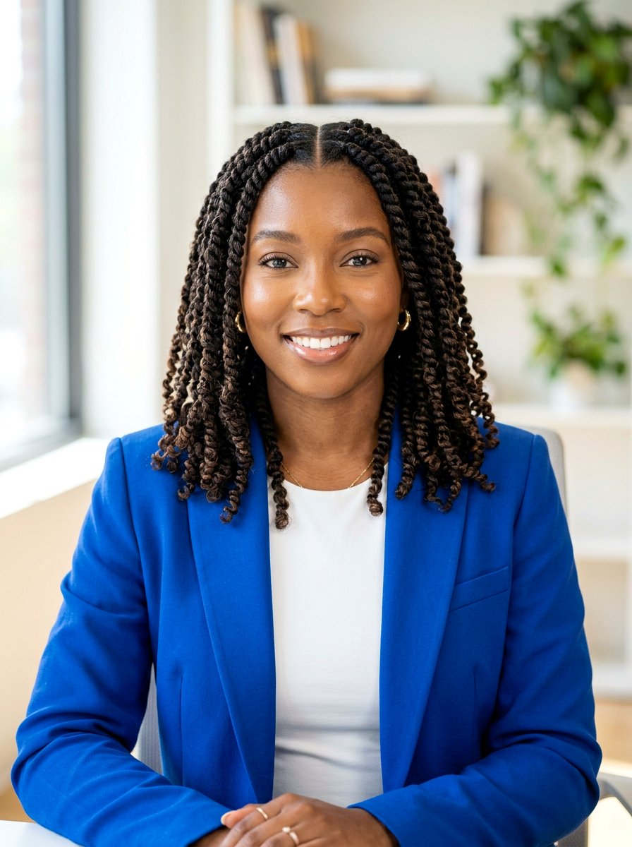 Middle Part Shoulder Length Passion Twists - 20 shoulder length passion twists - 20 shoulder length passion twists