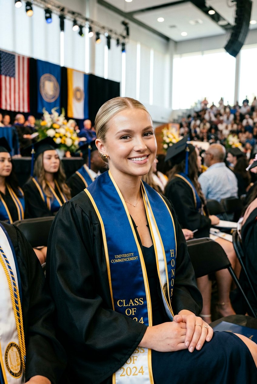 Middle Part Sleek Bun - 20 graduation hairstyle with sleek bun - 20 graduation hairstyle with sleek bun