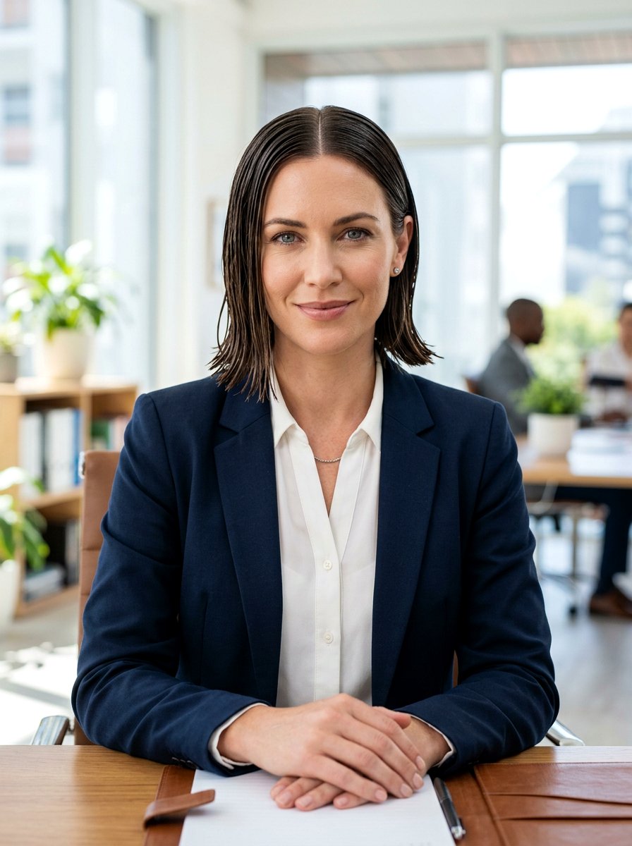 Middle Part Wet Look Bob - 20 wet look bob hairstyle - 20 wet look bob hairstyle