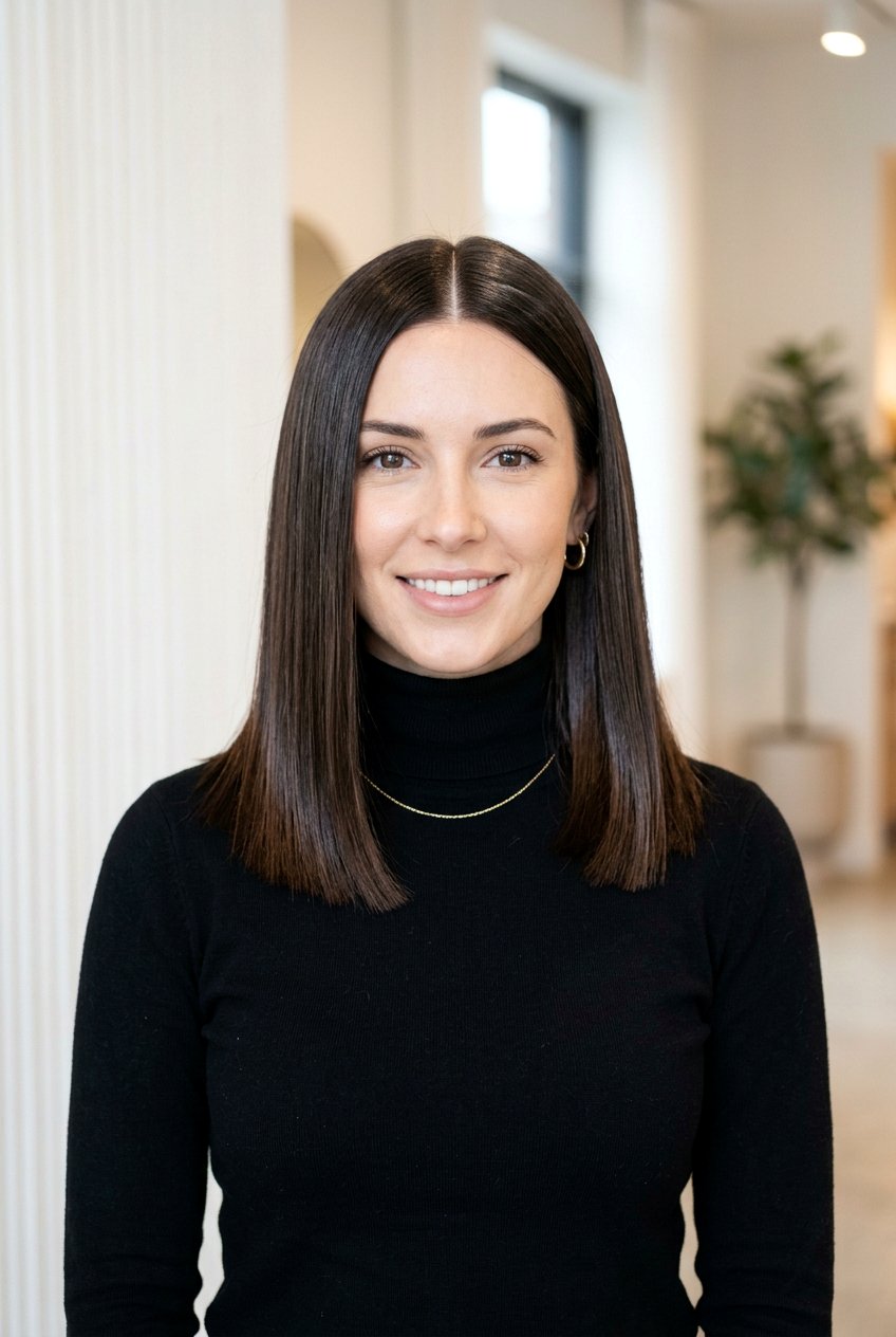 Middle part blunt haircut - 20 blunt shoulder length haircut for fine hair - 20 blunt shoulder length haircut for fine hair