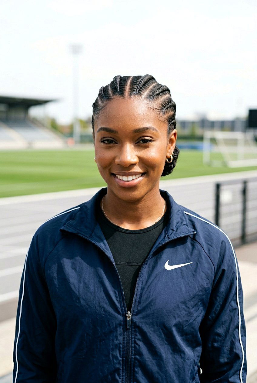 Middle part cornrows - 20 natural hair with middle part styles - 20 natural hair with middle part styles