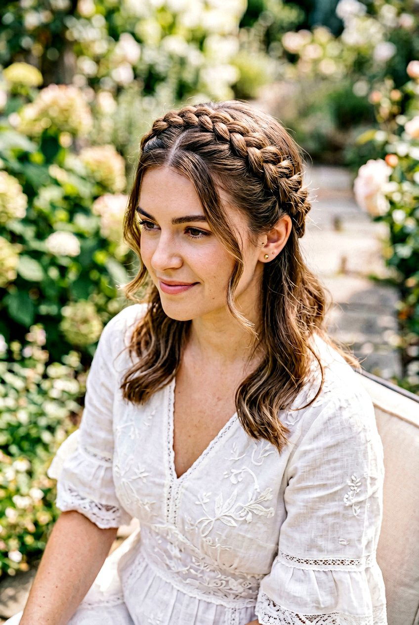 Middle part crown braid - 20 natural hair with middle part styles - 20 natural hair with middle part styles