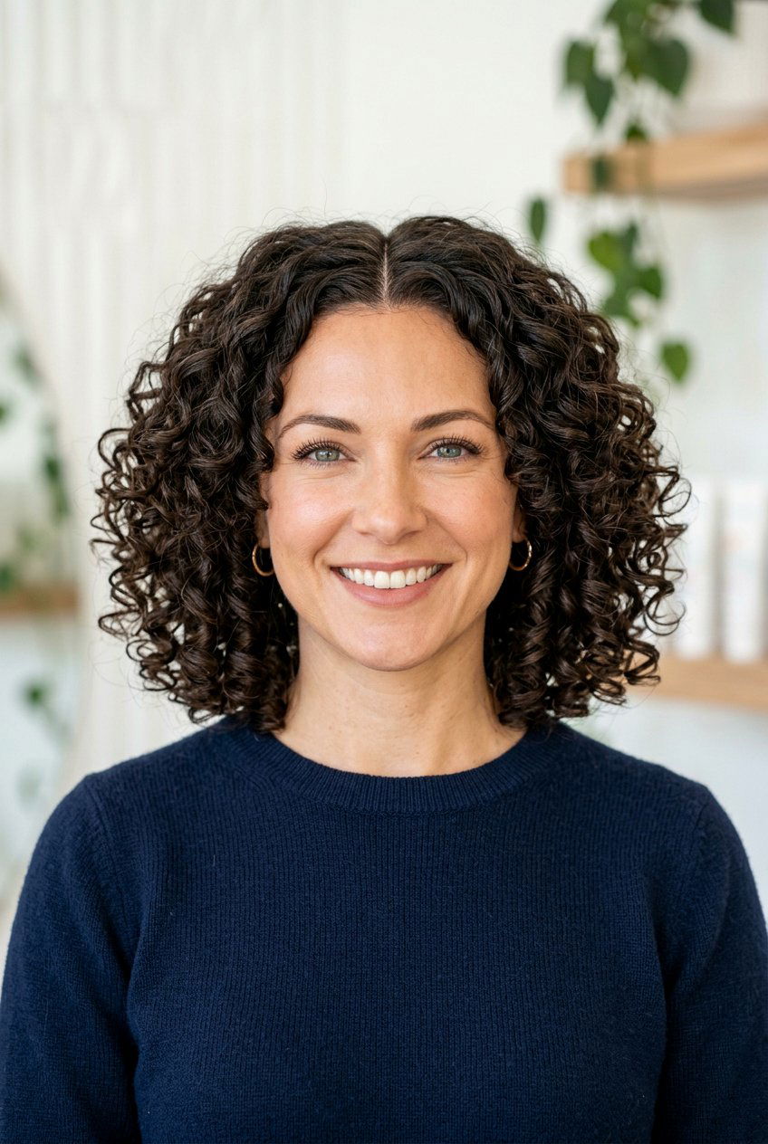 Middle part curly bob - 20 curly bob hairstyles - 20 curly bob hairstyles