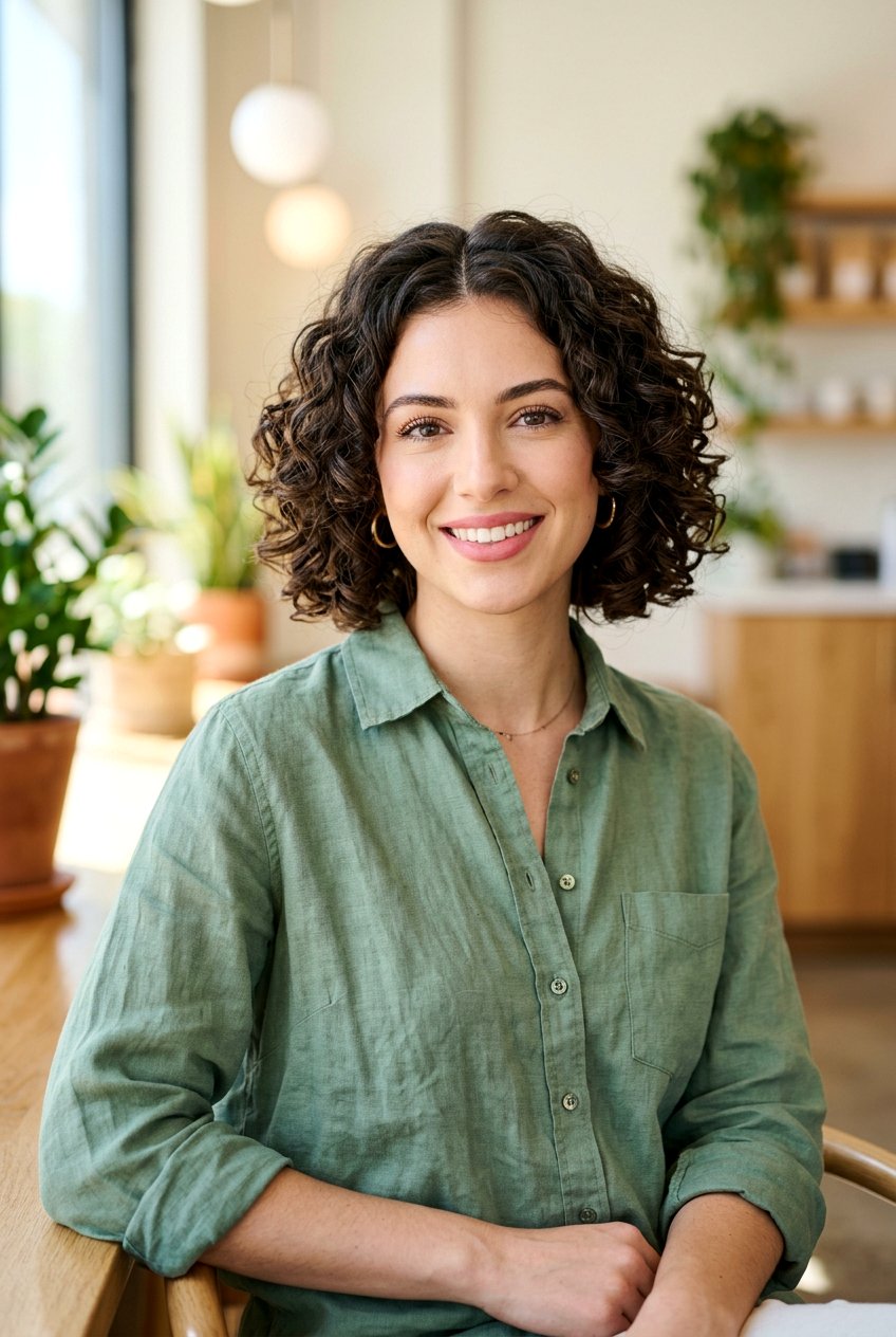 Middle part curly bob - 20 natural hair with middle part styles - 20 natural hair with middle part styles