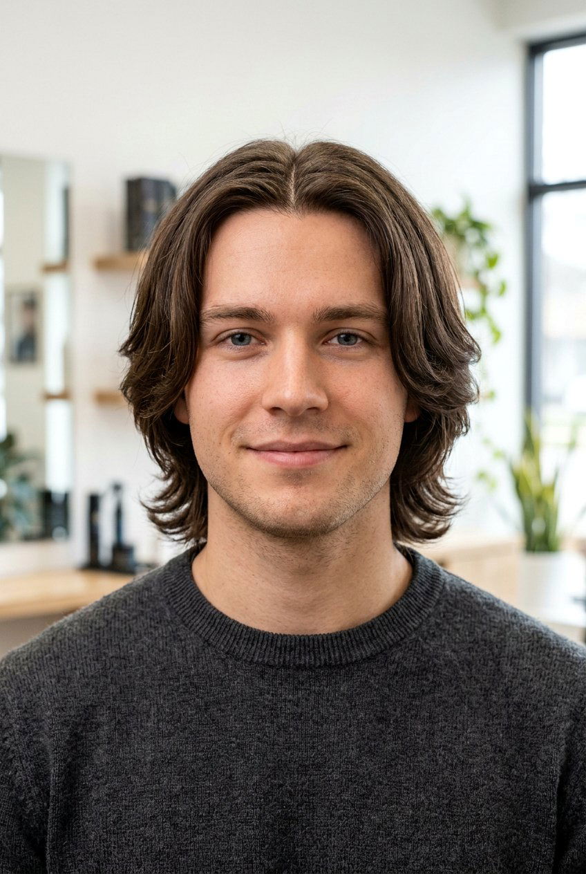 Middle part curtain haircut - 20 curtain haircut for men - 20 curtain haircut for men