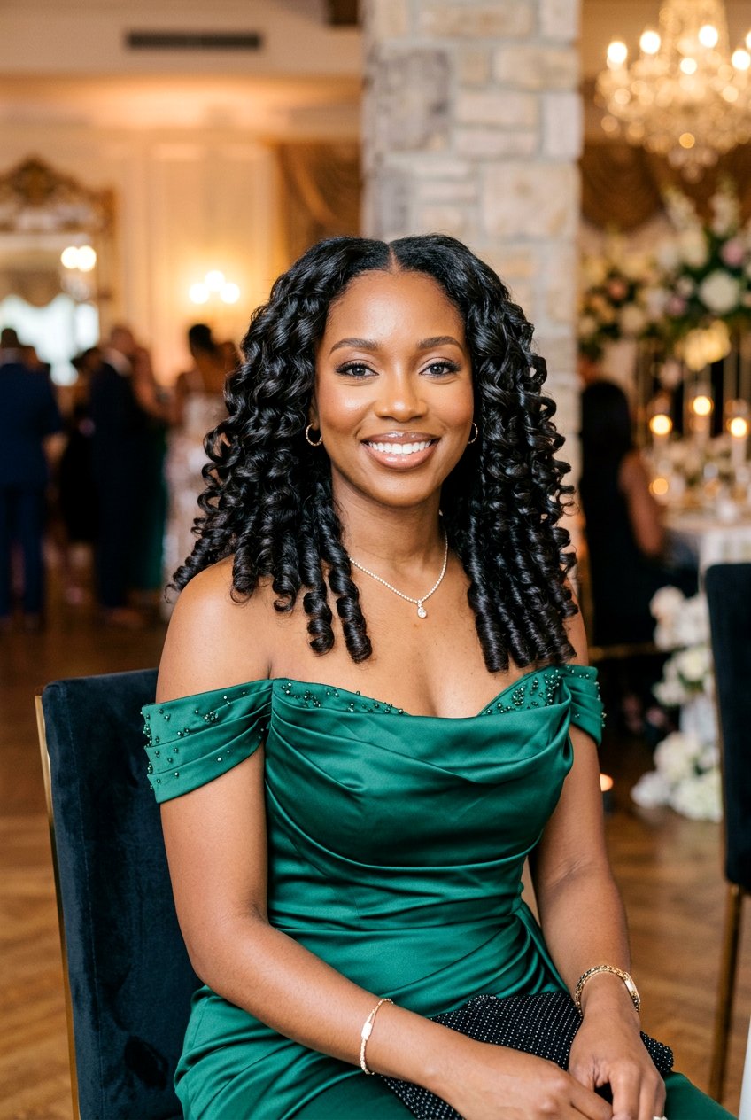 Middle part flexi rod set - 20 natural hair with middle part styles - 20 natural hair with middle part styles