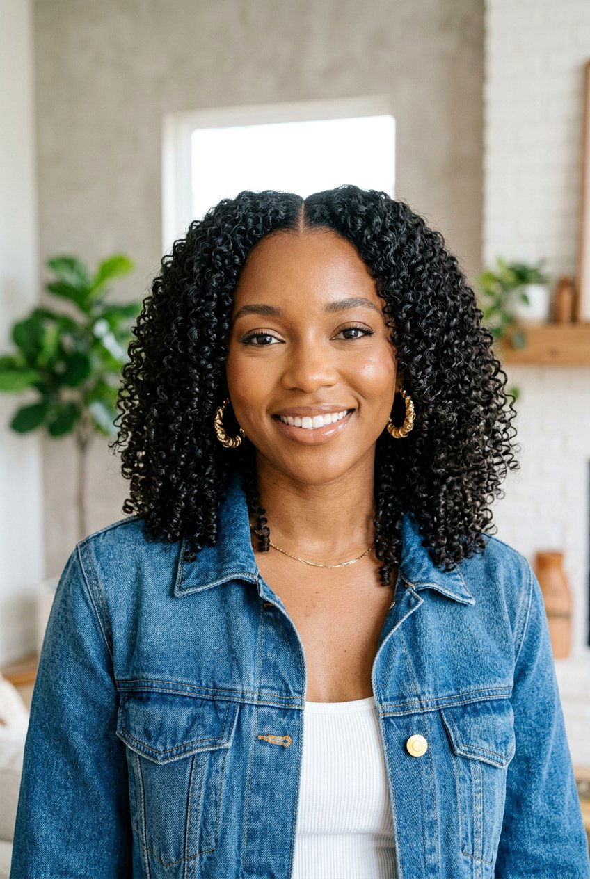 Middle part wash and go - 20 natural hair with middle part styles - 20 natural hair with middle part styles