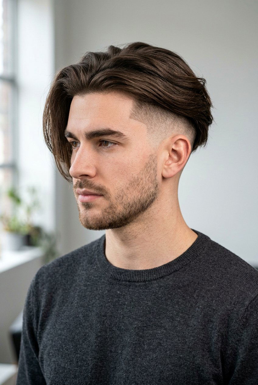 Middle part with undercut - 20 middle part haircut men - 20 middle part haircut men