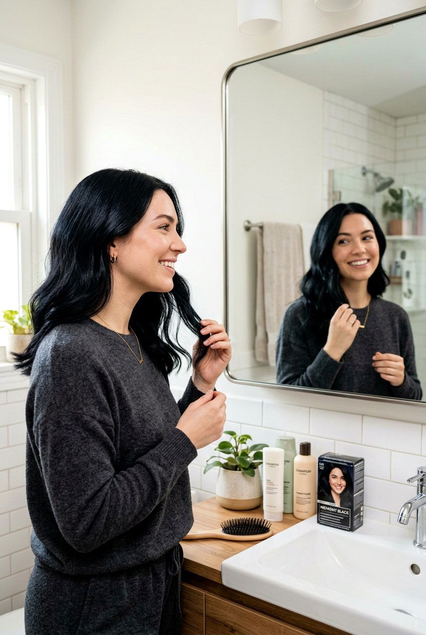 Midnight Black Hair Color At Home - 20 midnight black hair color - 20 midnight black hair color