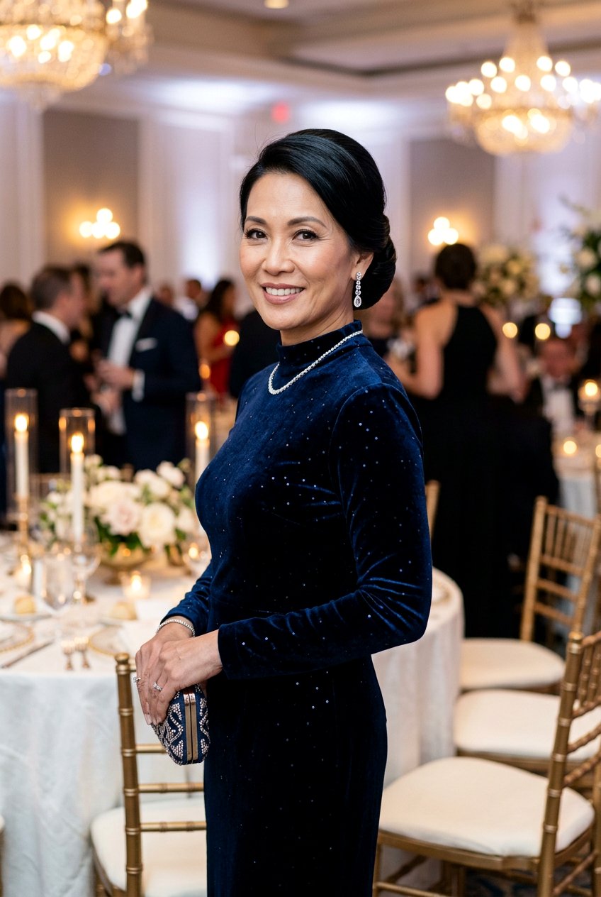 20 Elegant Glossy Black Hair Color for Women Over 50 Ideas