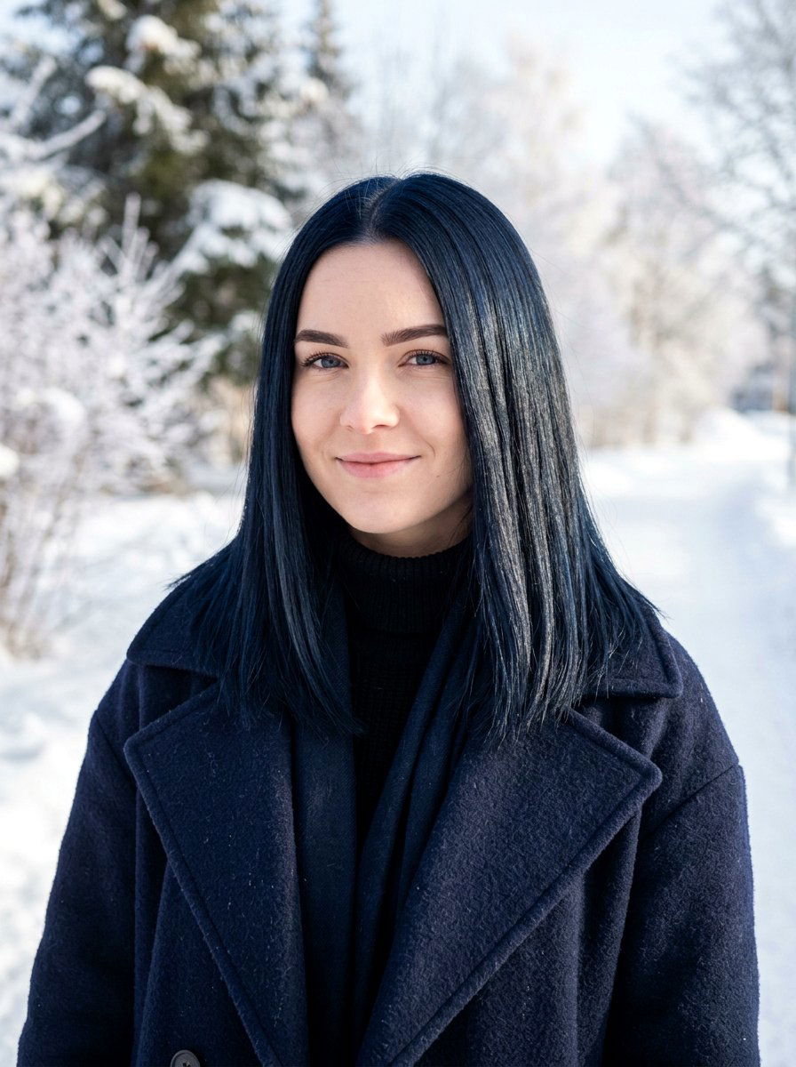 Midnight Blue Black Hair Color - 20 winter blue black hair color - 20 winter blue black hair color