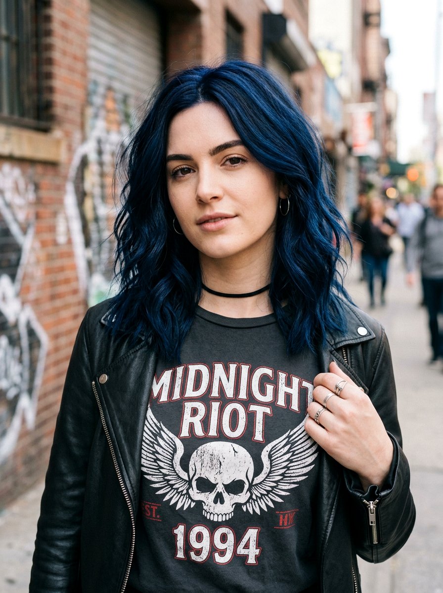 Midnight Blue Hair Color - 20 viral hair color ideas for women