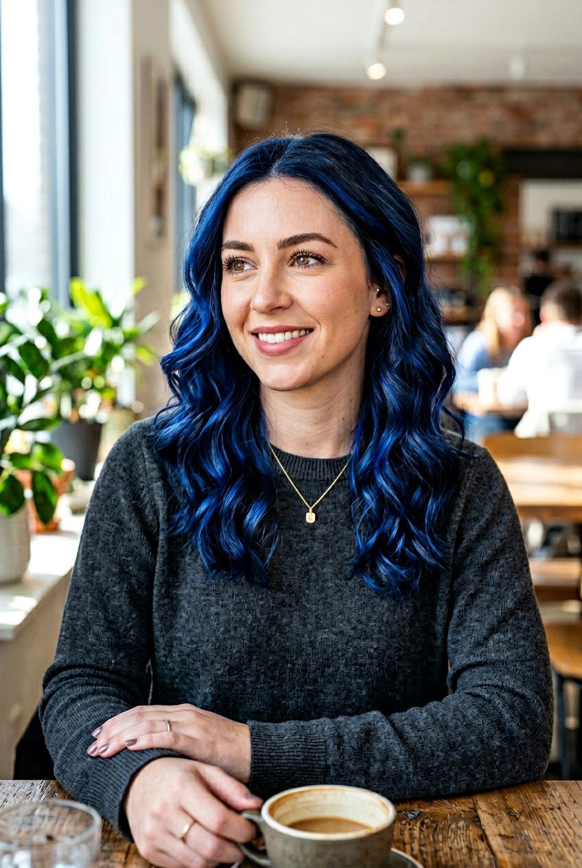 Midnight Navy Hair With Blue Highlights - 20 midnight navy hair color - 20 midnight navy hair color