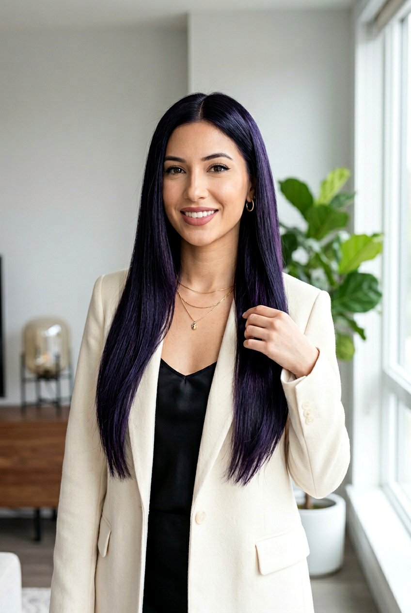 Midnight Violet Black Hair Color - 20 violet black hair color - 20 violet black hair color