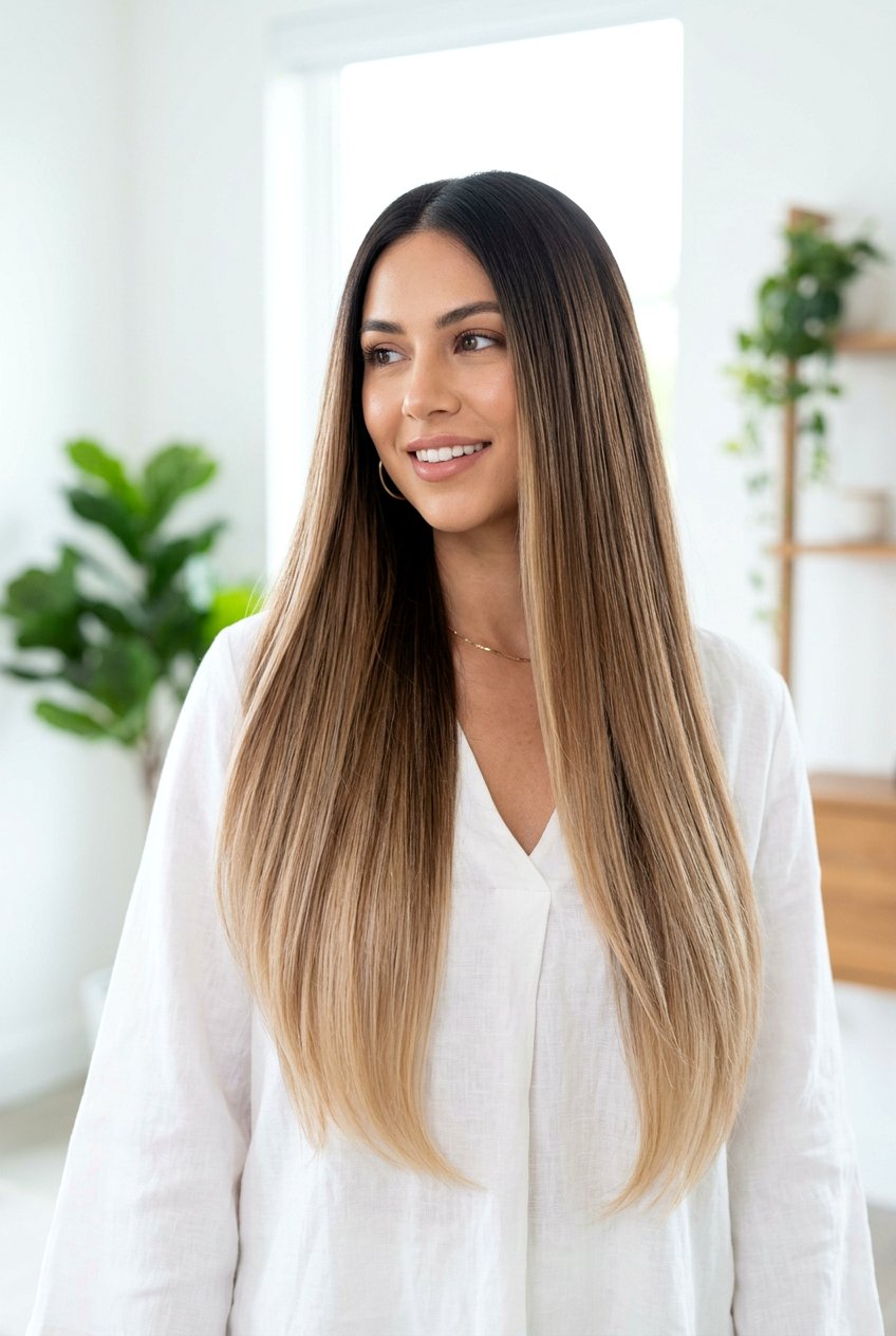 Milk Tea Brown Ombre Hair - 20 milk tea brown hair - 20 milk tea brown hair