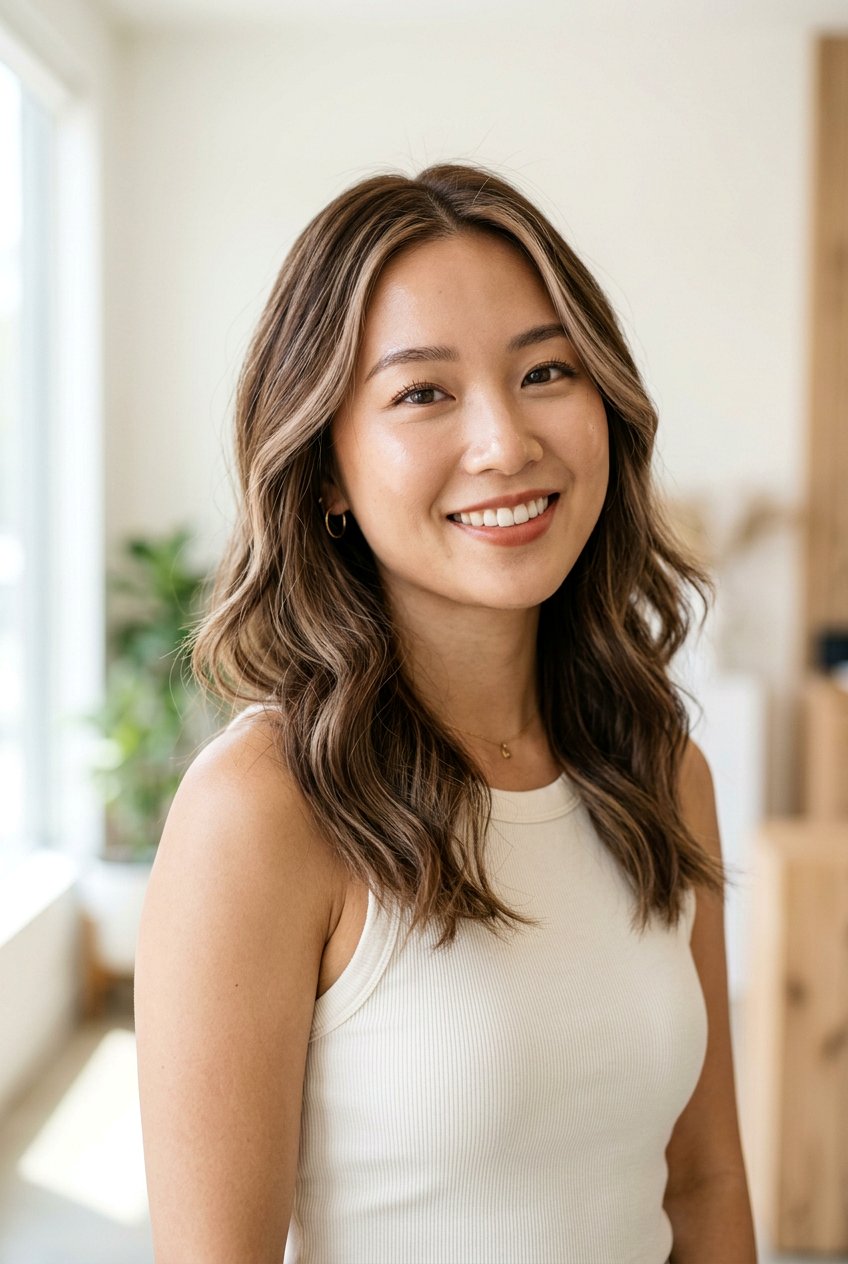 Milk Tea Brown with Face Framing - 20 milk tea brown hair - 20 milk tea brown hair