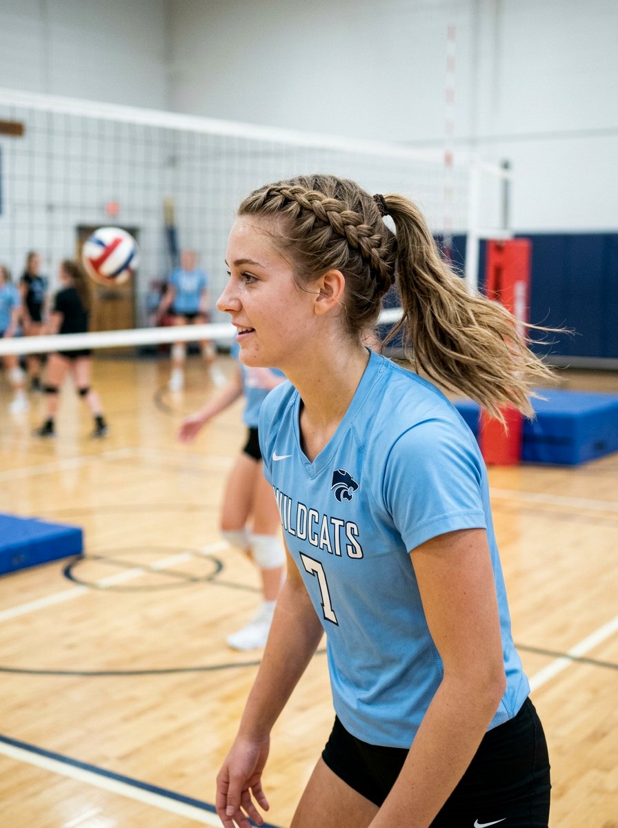 Milkmaid Braid Ponytail Volleyball - 20 volleyball braid ponytail hairstyle - 20 volleyball braid ponytail hairstyle