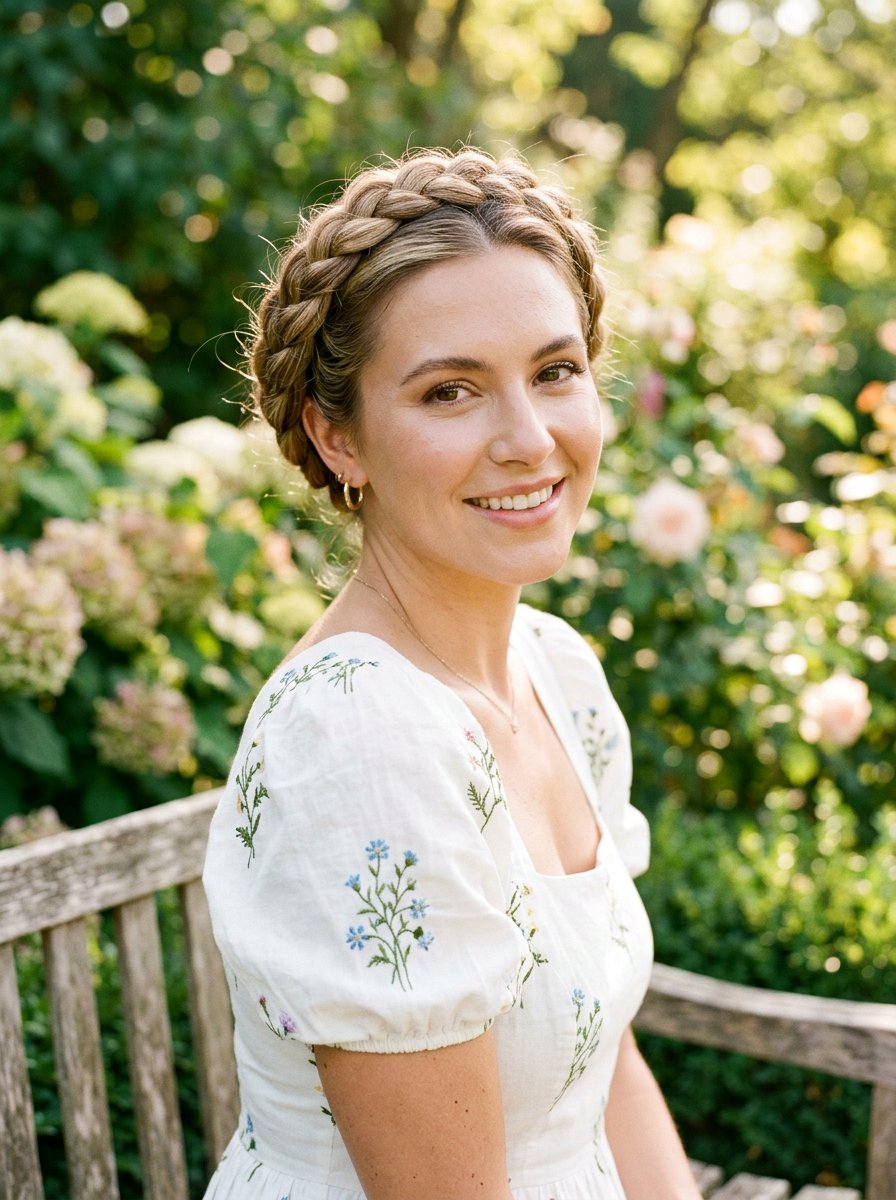 Milkmaid Braids - 20 cute hairstyle for amusement park - 20 cute hairstyle for amusement park
