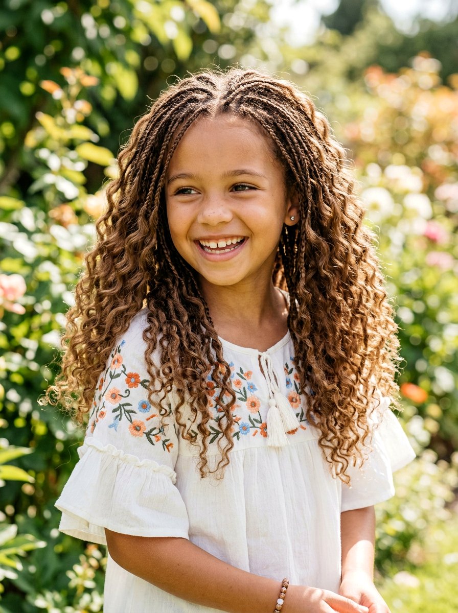 Mini Braid Curls - 20 easy school curls without heat - 20 easy school curls without heat