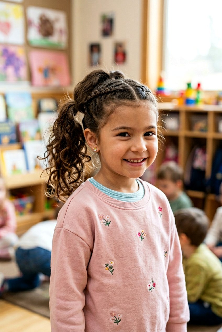 Mini Braids With Ponytail For Kindergarten - 20 kindergarten hairstyles for girls - 20 kindergarten hairstyles for girls