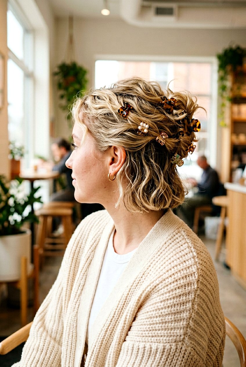 Mini Claw Clip Bun - 20 y2k bun with claw clip - 20 y2k bun with claw clip