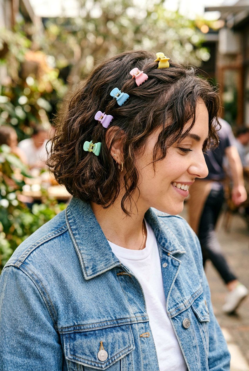 Mini Claw Clip Set - 20 claw clip half up hairstyle - 20 claw clip half up hairstyle