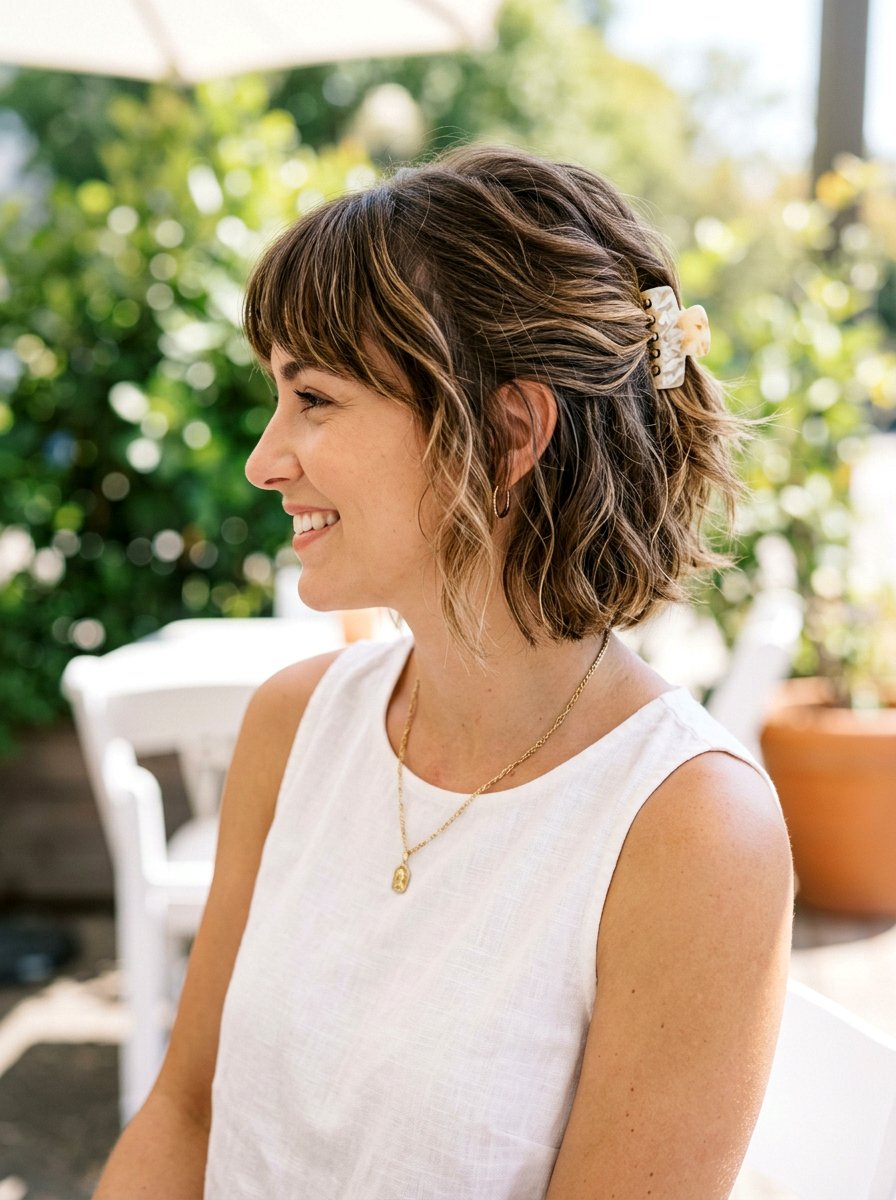 Mini Claw Clip Twist For Short Layers - 20 claw clip twist for shoulder length hair - 20 claw clip twist for shoulder length hair