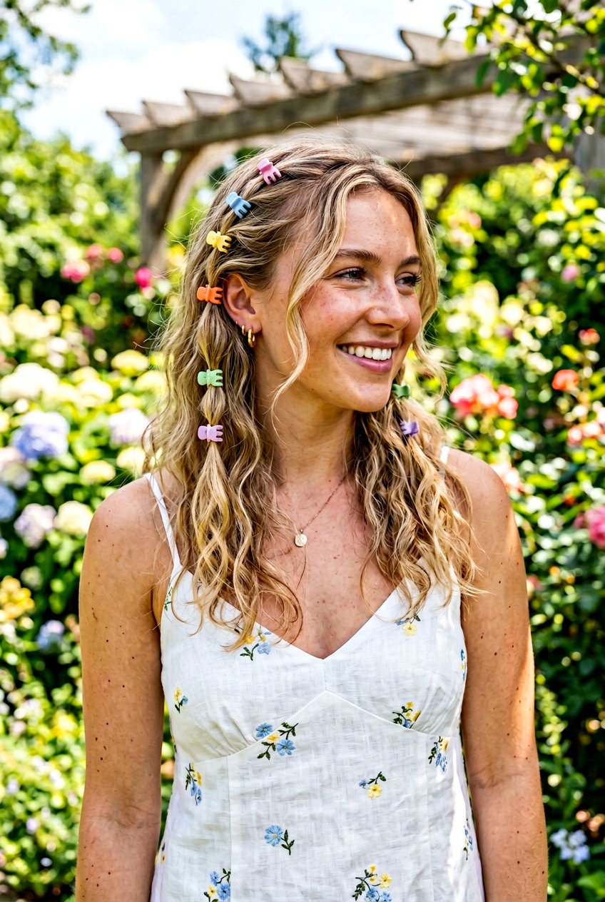 Mini Claw Clip - 20 claw clip hairstyle for moms - 20 claw clip hairstyle for moms