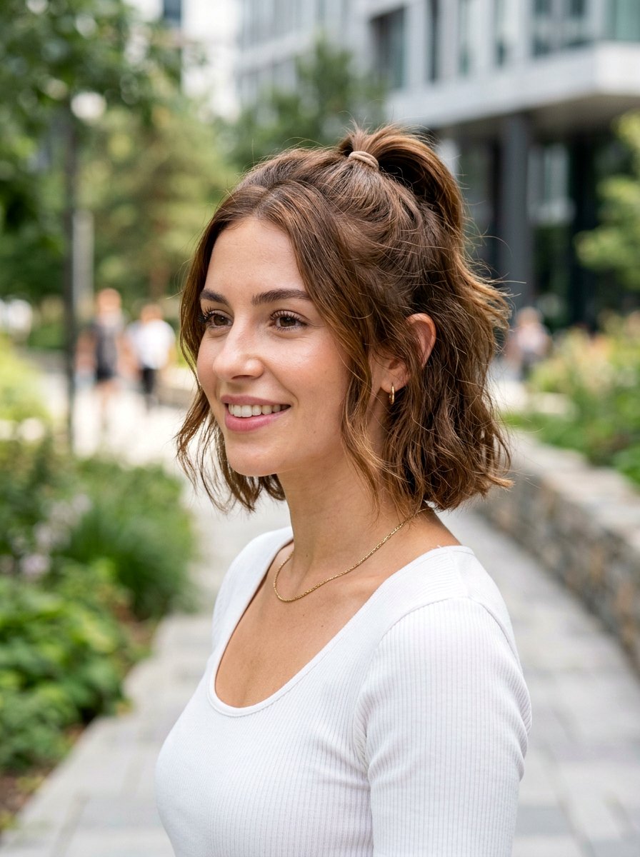 Mini Ponytail Short Bob - 20 interview hairstyle for short bob - 20 interview hairstyle for short bob