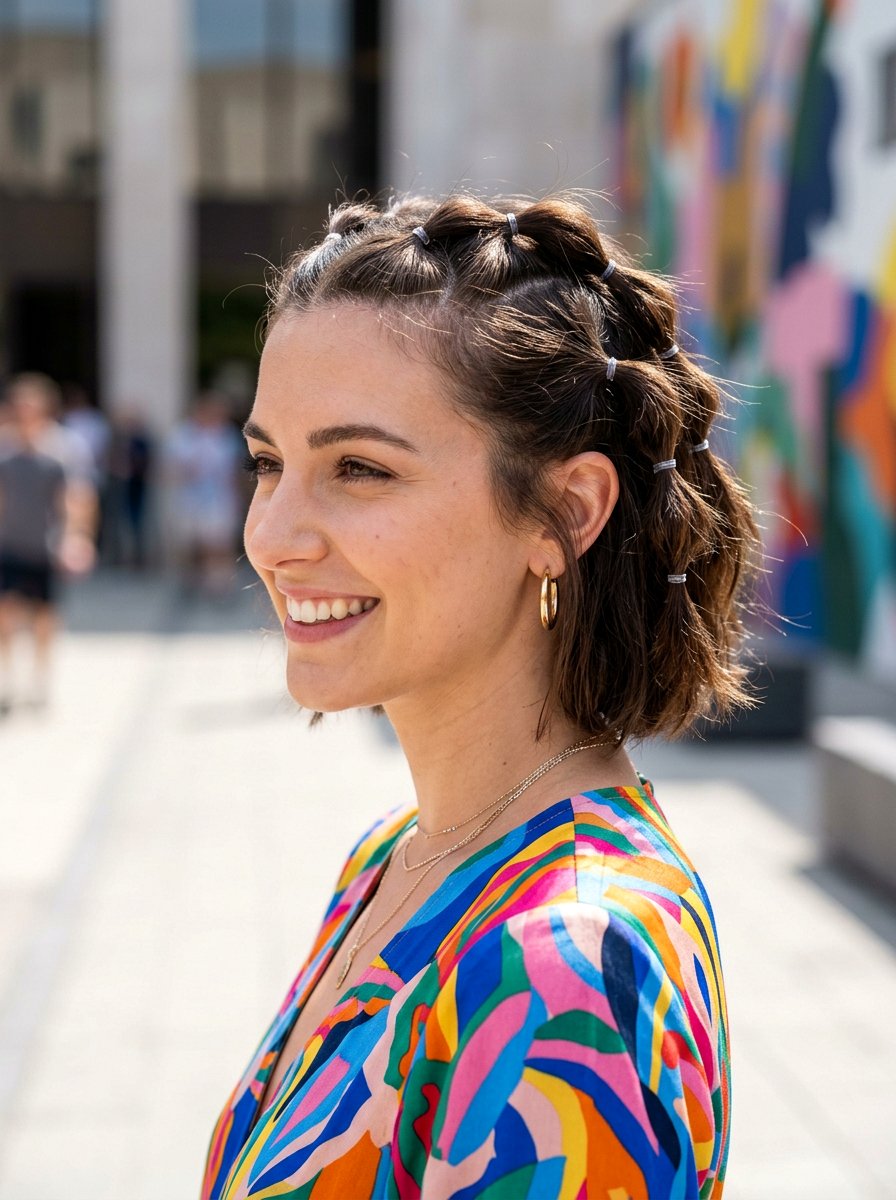 Mini Ponytails Short Hair - 20 school dance hairstyles for short hair - 20 school dance hairstyles for short hair