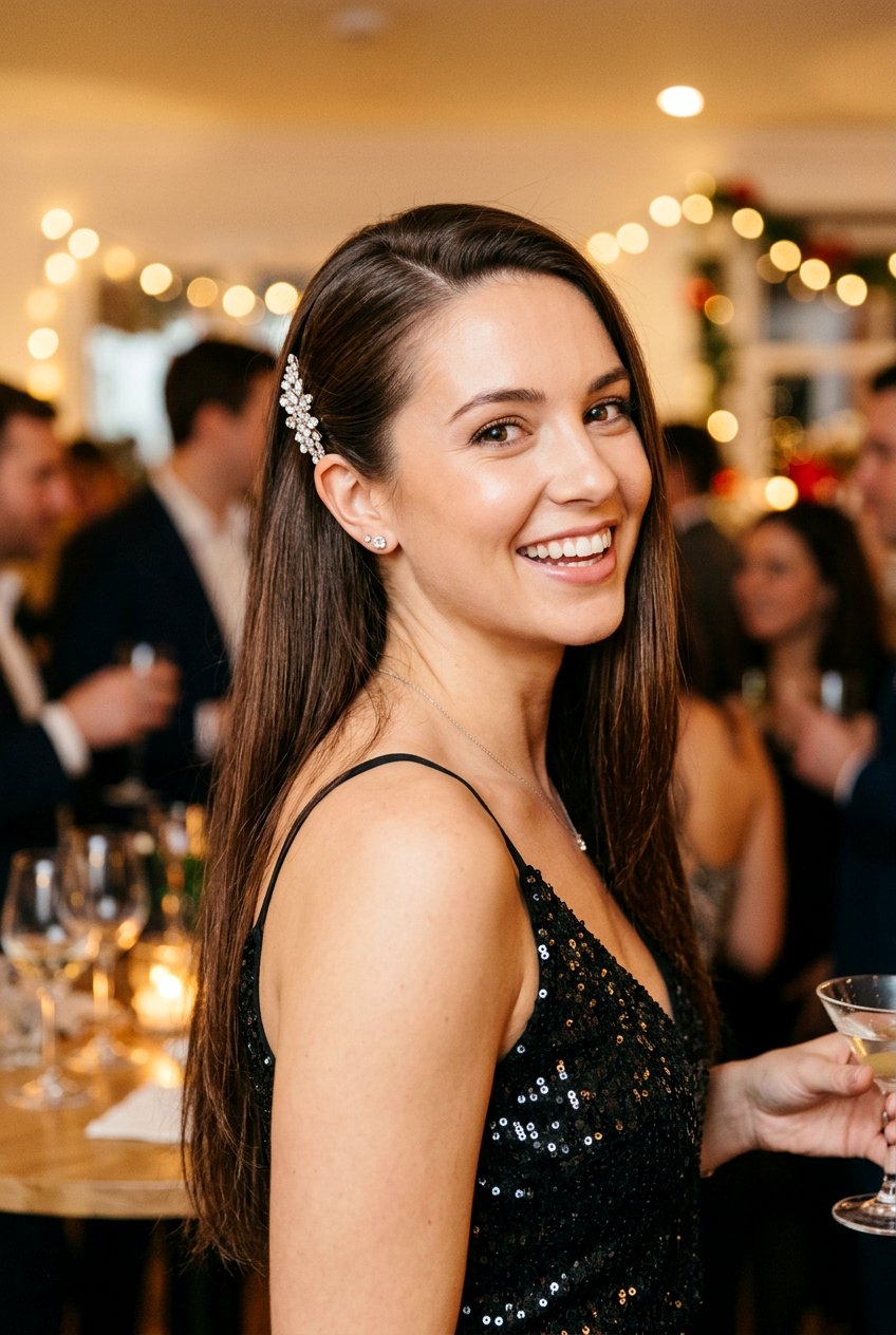 Mini Side Sweep - 20 dorm friendly claw clip hairstyle - 20 dorm friendly claw clip hairstyle