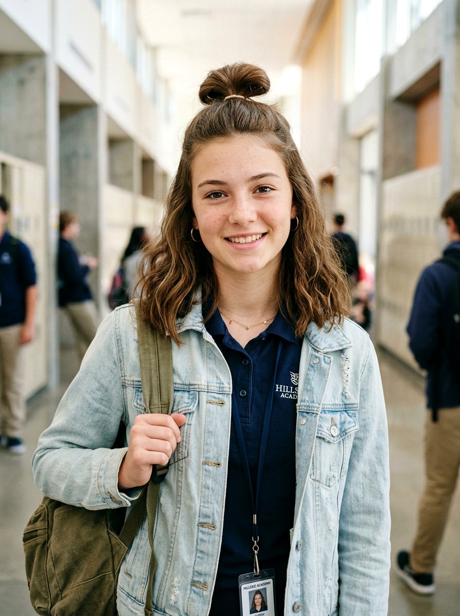 Mini Top Half Up Bun For School - 20 school half up bun hairstyle - 20 school half up bun hairstyle