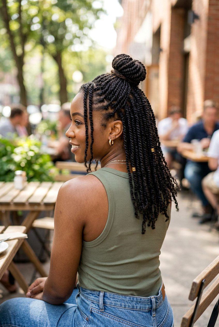 Mini Twist Bantu Knot Bun Combo - 20 mini twist bun for natural hair - 20 mini twist bun for natural hair