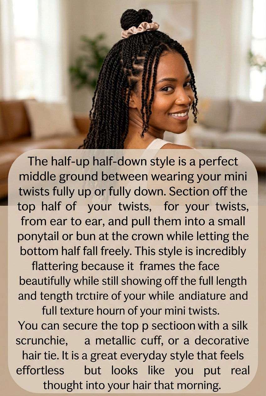 Mini Twist High Ponytail with Gold Cuffs - 20 mini twist ponytail hairstyle - 20 mini twist ponytail hairstyle