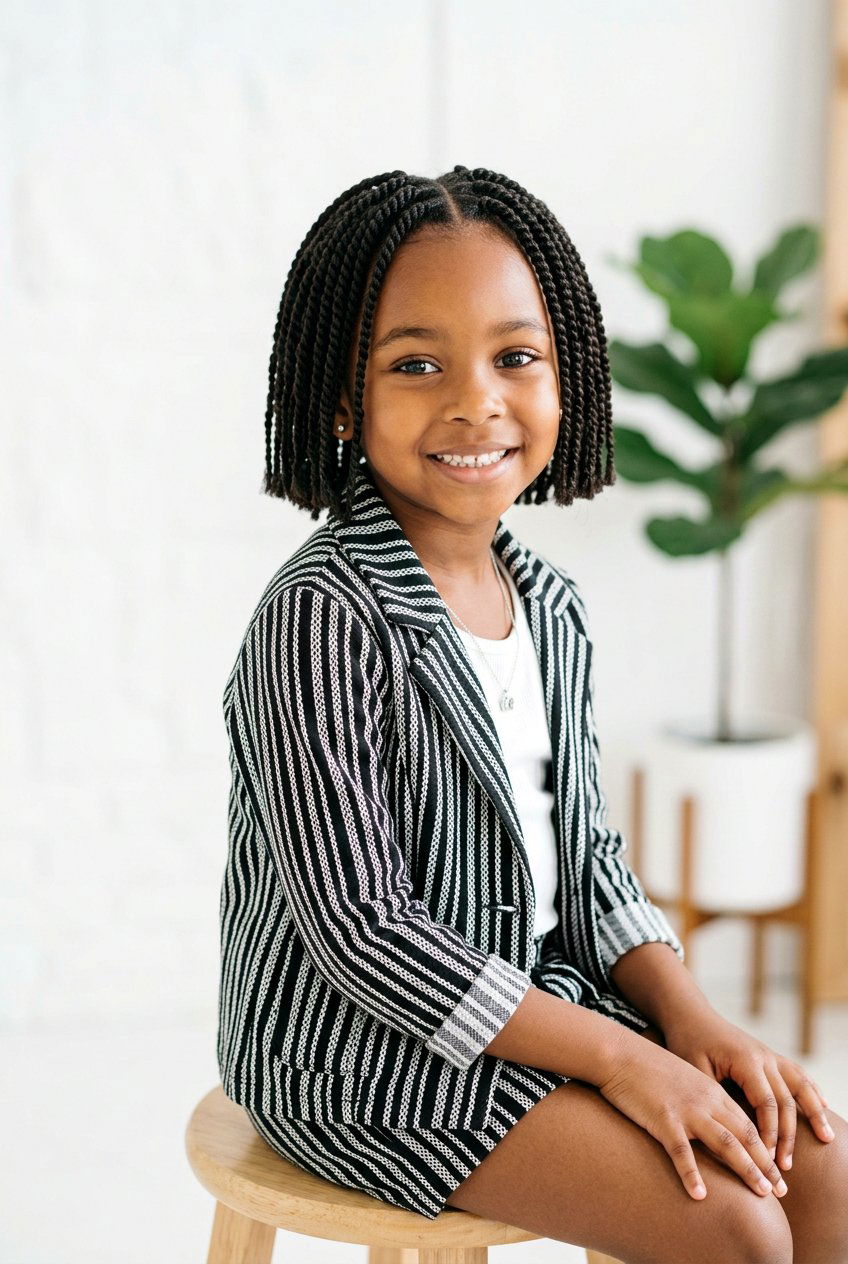 Mini Twists Bob Cut - 20 little girls mini twist styles - 20 little girls mini twist styles