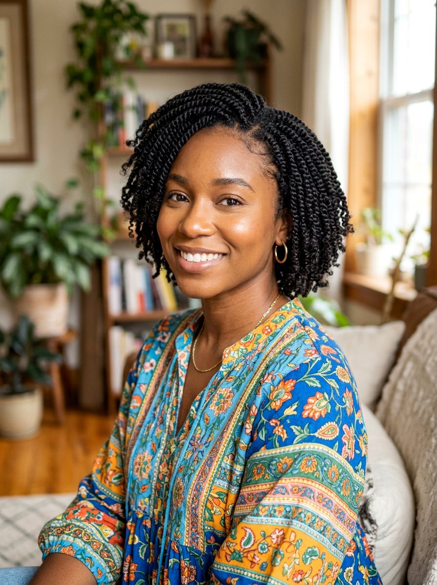 Mini Twists For Longevity - 20 overnight twists for natural hair - 20 overnight twists for natural hair