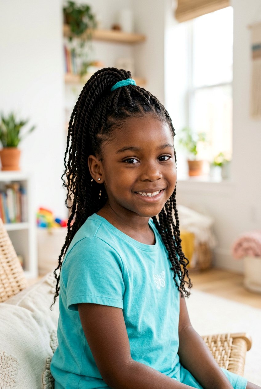 Mini Twists Half Up Half Down - 20 little girls mini twist styles - 20 little girls mini twist styles