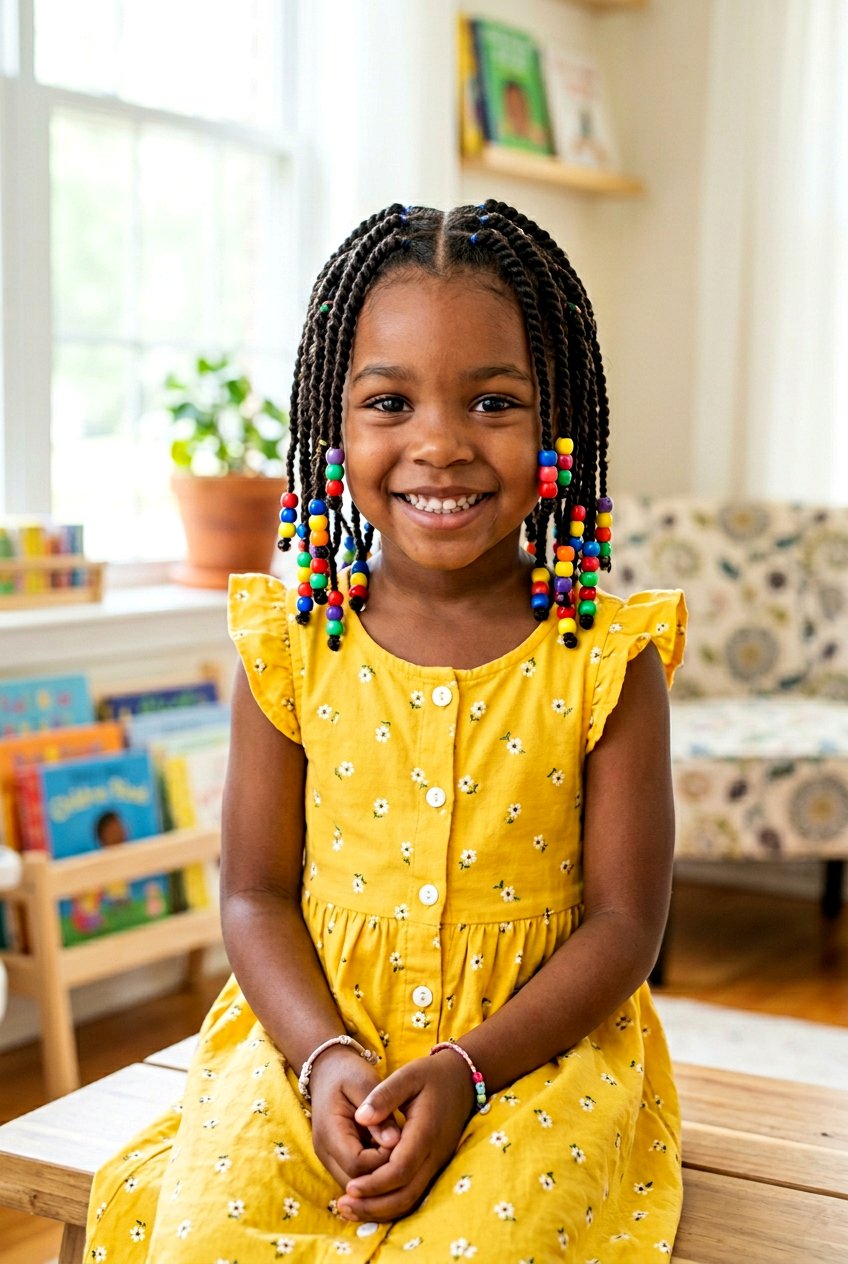 Mini Twists With Beads - 20 little girls mini twist styles - 20 little girls mini twist styles