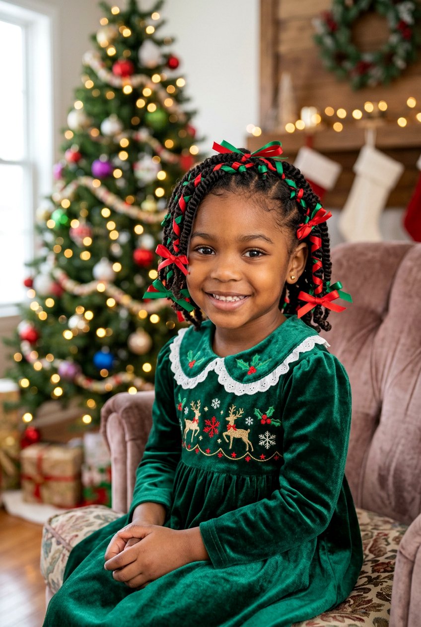 Mini Twists With Ribbons - 20 little girls mini twist styles - 20 little girls mini twist styles