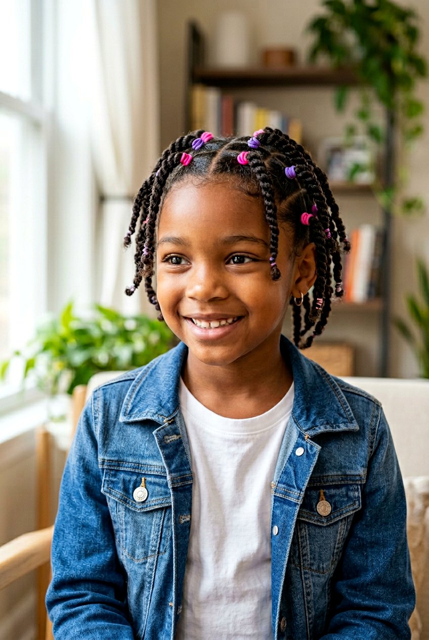 Mini Twists With Rubber Bands - 20 little girls mini twist styles - 20 little girls mini twist styles