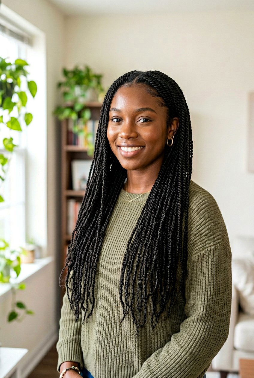 Mini Twists on Long 4C Natural Hair - 20 protective styles for long natural hair - 20 protective styles for long natural hair