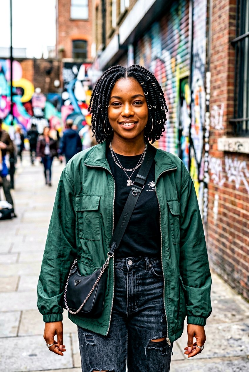 Mini twist bob with hair rings - 20 mini twist bob hairstyle - 20 mini twist bob hairstyle