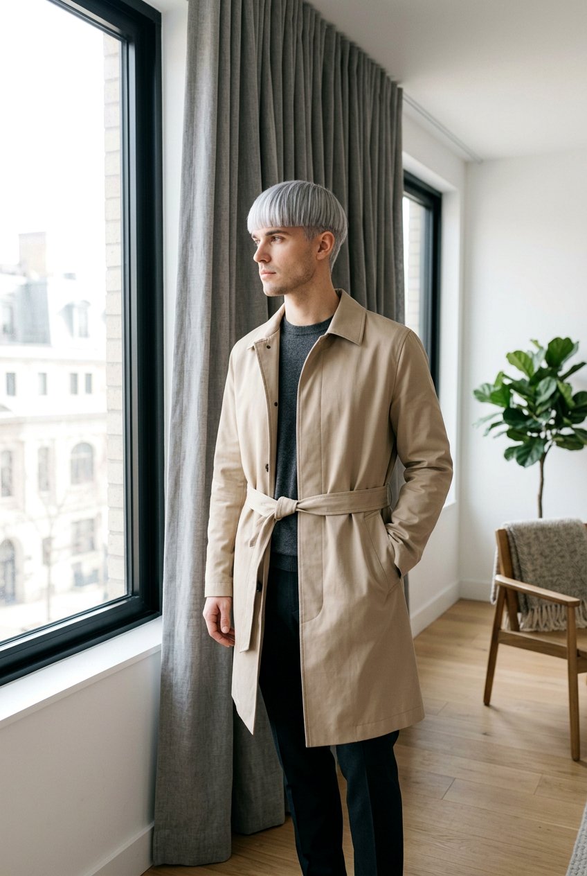 Minimalist Blunt Gray Curtains - 20 gray curtain haircut men - 20 gray curtain haircut men