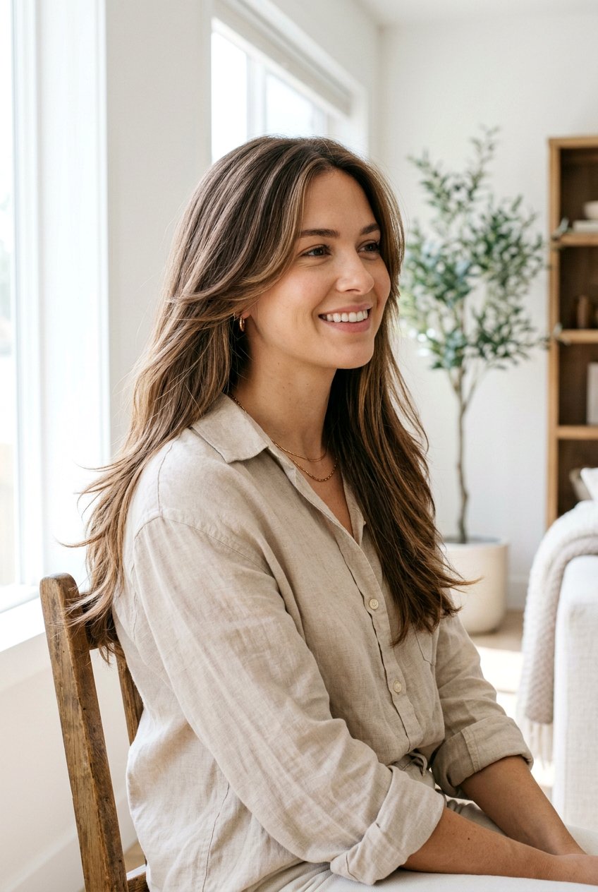 Minimalist Butterfly Layers For Low Maintenance - 20 airy butterfly layers for medium hair - 20 airy butterfly layers for medium hair