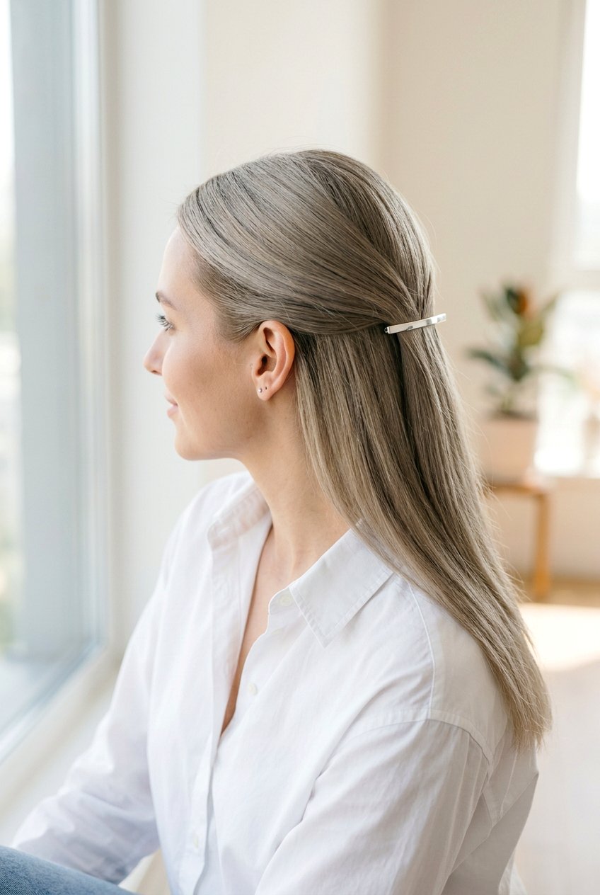 20 Stunning Barrette Half Up Hairstyle Ideas for Every Event